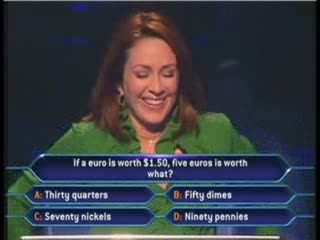 Patricia Heaton Fails at Math - Funny - Who Wants to be a Mi