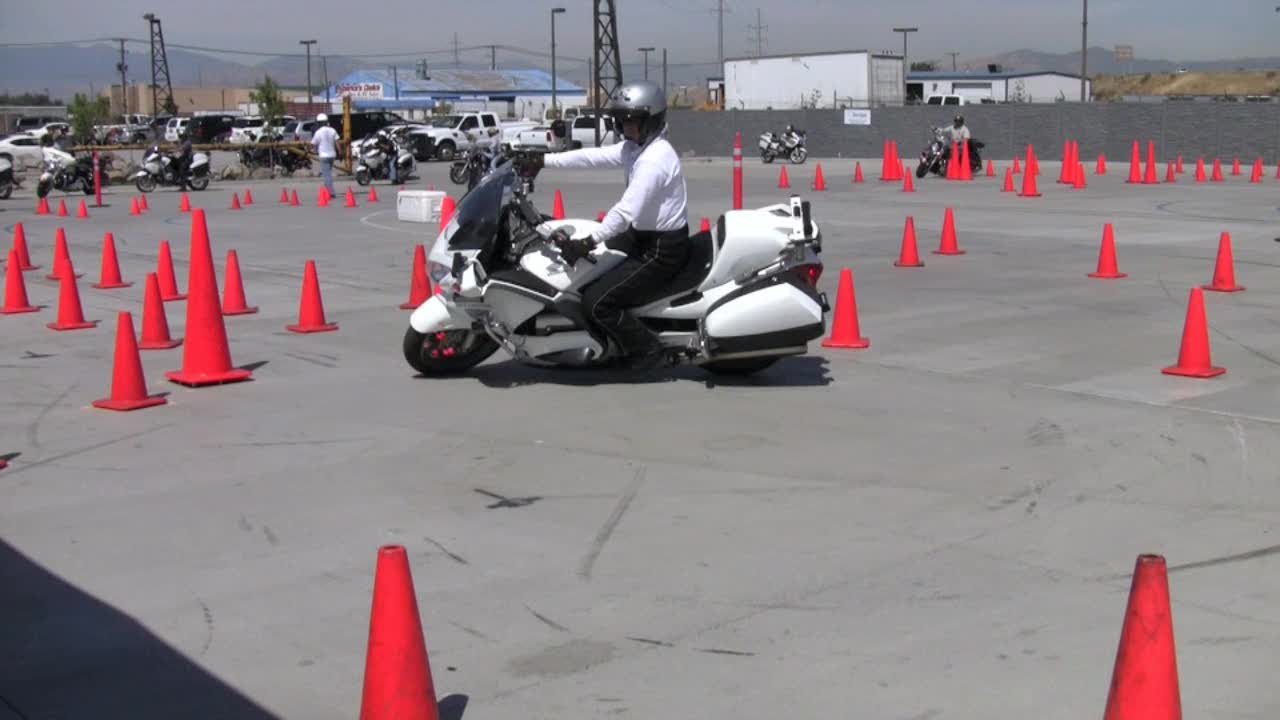 Fast Honda Police Bike in Competition