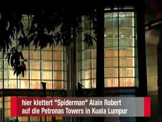 Alain ROBERT the french spiderman - Petronas TOWERS