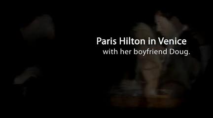 The spakling Paris Hilton in Venice Italy