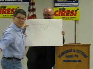 Al Franken Draws The United States From Memory