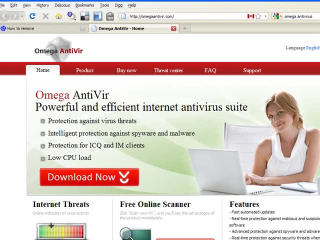 How to remove Omega Antivir