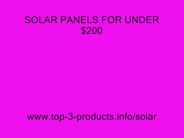 DIY Solar Panels for Greenhouse and Campervans Caravans