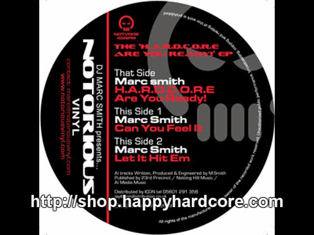 Marc Smith - Can You Feel It, Notorious Vinyl - NOTV008