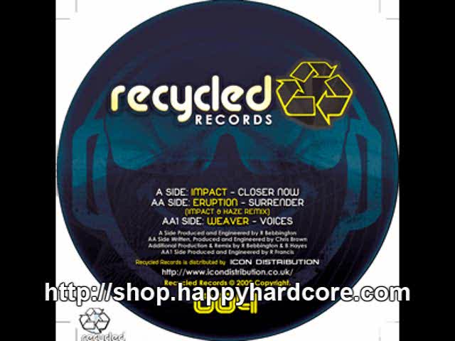 Impact - Closer Now, Recycled Records - RECYCLED004