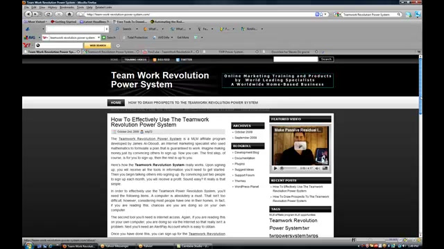 Teamwork Revolution Power System - 100% Free Training - Teamwork Revolution Power System