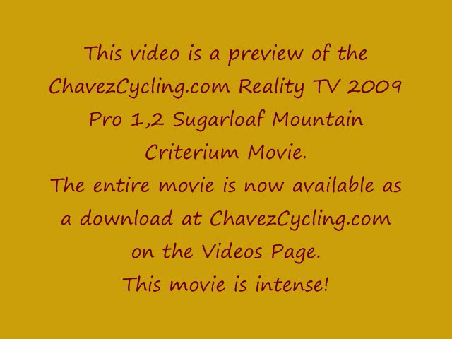 Preview of 2009 Sugarloaf Mountain Crit