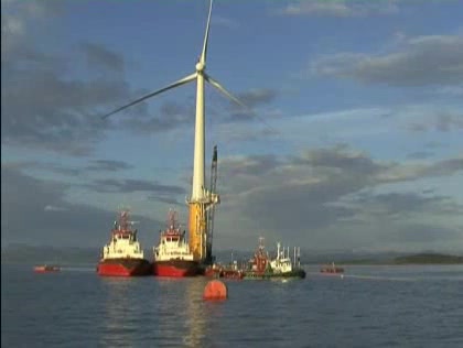 Floating wind turbine..