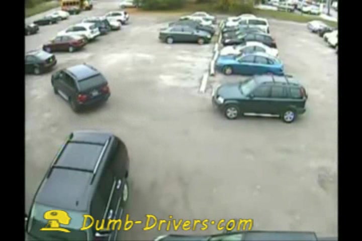 BMW X5 performs like a moster truck in parking lot