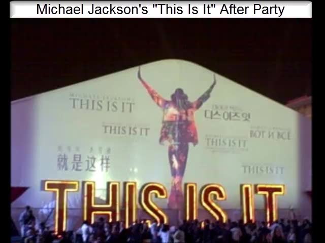 Michael Jackson's This Is It Premier pt.2 - Party