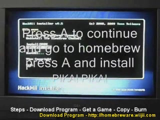 Free Wii games and burn them to DVDR Install homebrew 4.2