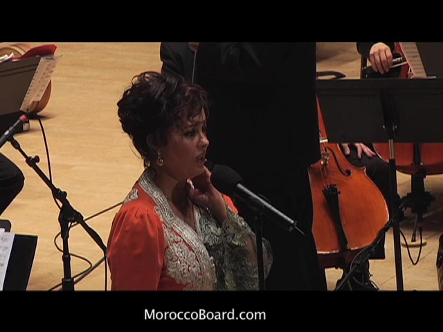Moroccan Diva Karima Skalli permos in  concert in Detroit, Michigan