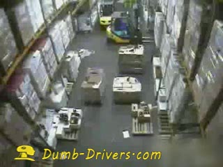 Russian Forklift Driver Takes Out Vodka Factory