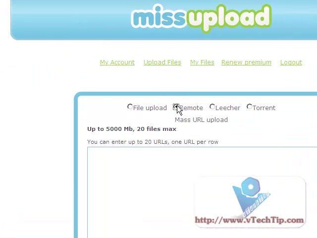 MissUpload Leech Files From Rapidshare Megaupload Hotfile