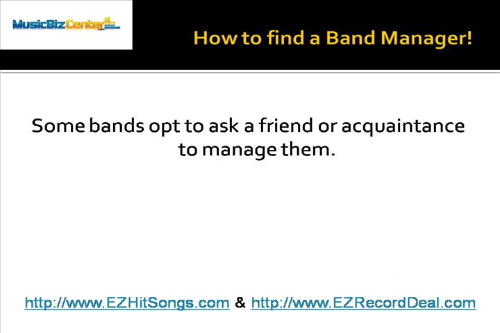 Does Your Band Need a Manager? How to Find one!