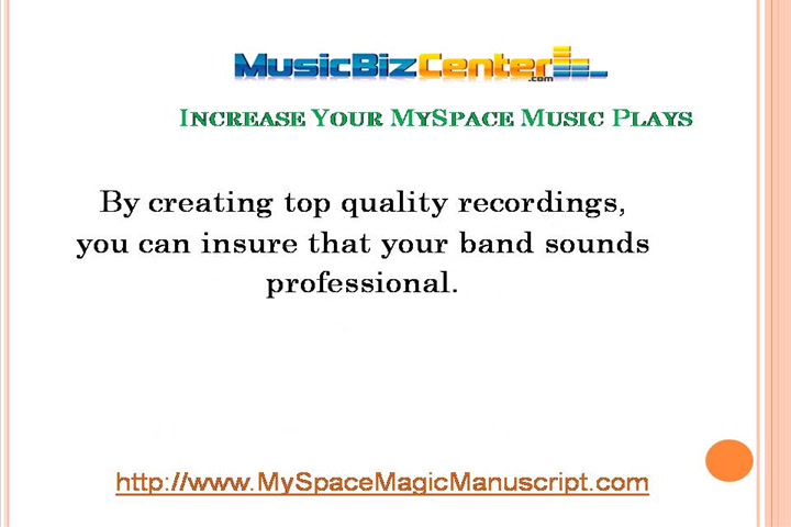 How to Increase Your MySpace Music Plays