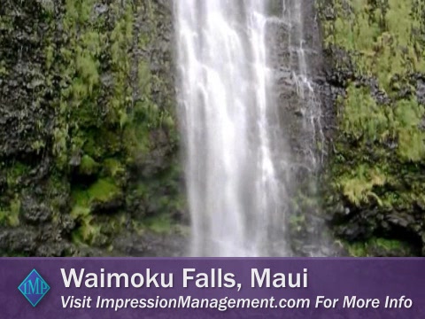 Trickle-down joy like Waimoku Falls, Maui, HI