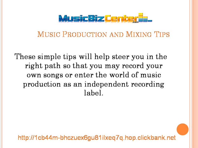 Music Production and Mixing Tips