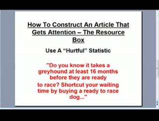 How To Write A Resource Box