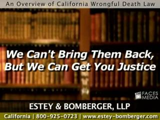 An Overview Of California Wrongful Death Law