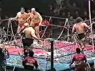 AJPW - 12/8/84 - Terry Funk & Dory Funk Jr. vs. Stan Hansen & Bruiser Brody