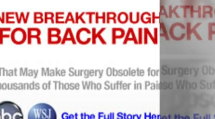 Cary: Stop Suffering With Spinal Stenosis.