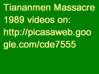 June 4 1989 Tiananmen Massacre (no sound on this clip)