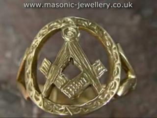 9ct gold Masonic ring SAL01 (Lady's)