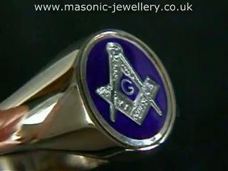 9ct gold Masonic ring DWA215