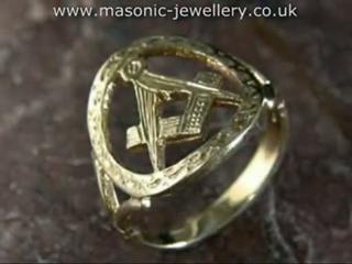 Masonic Ring - Man's Gold SAL02