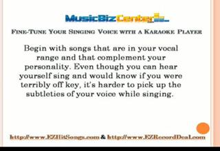 How to Fine-Tune Your Singing Voice with a Karaoke Player