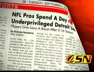 NFL Players Mentor Troubled Detroit Lions
