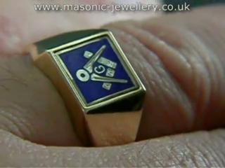 Gold Masonic ring - DAJ110