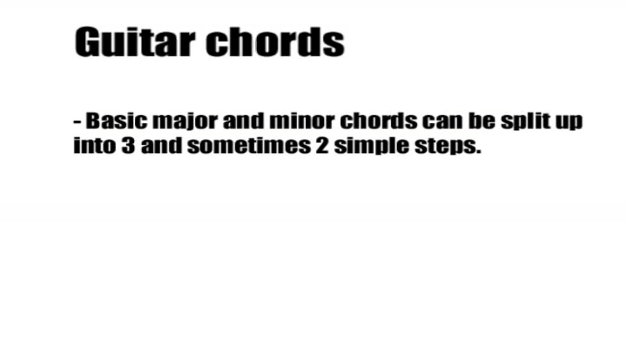 beginner guitar chords in 3 steps - G and C major