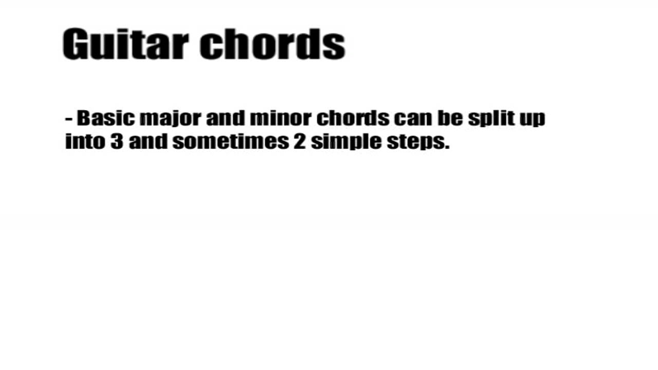 beginner guitar chords in 3 steps