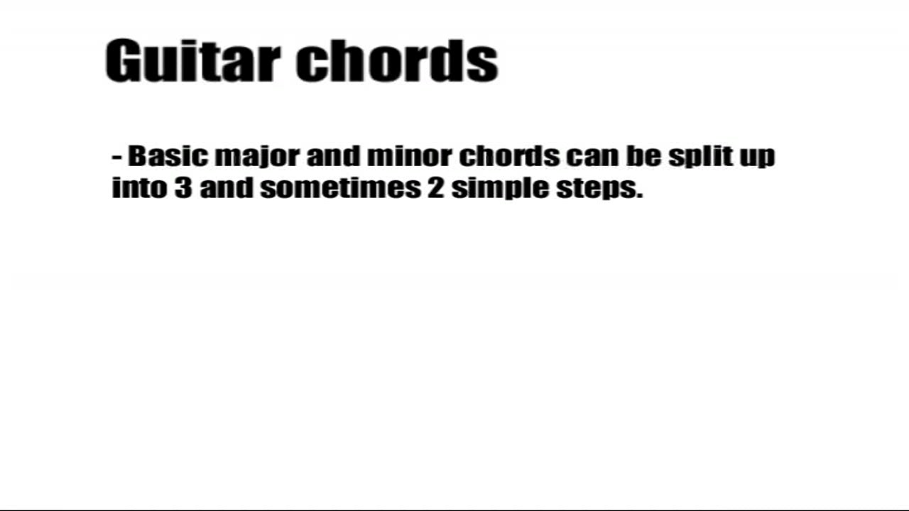 beginner guitar chords in 3 steps - E and D minor