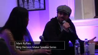Bing Decision Maker Speaker Series with Mark Ruffalo