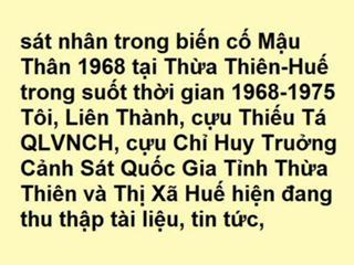 Lien Thanh - Toi Ac DCSVN Va Ho Chi Minh Suc Vat Diet Chung Hue 1968 