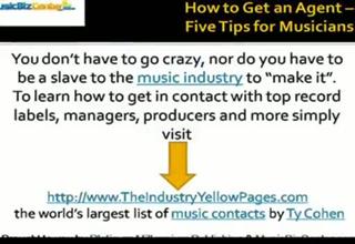 How to Get an Agent â Five Tips for Musicians