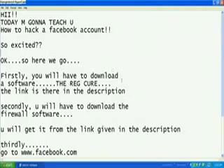 How to Hack you Friends FACEOBOOK!!