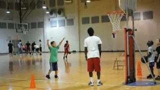 Antonio at basketball practice