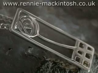 Sterling silver Charles Rennie Mackintosh necklace DWO227