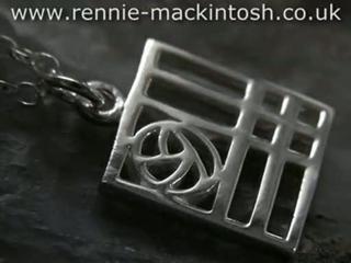 Sterling silver Charles Rennie Mackintosh necklace DWA349