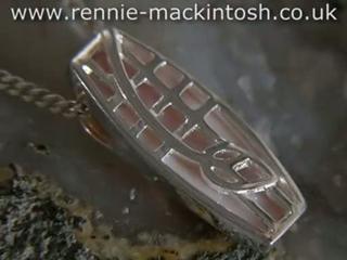 Sterling silver Charles Rennie Mackintosh necklace DWA267