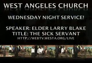 Wednesday Night Service LIVE! Elder Lawrence Blake