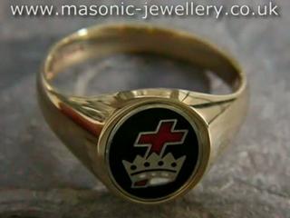 9ct gold Masonic Preceptor ring DAJ126