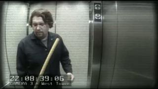 Funny Video of A Janitor Picking His Teeth With A Mop