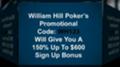 A William Hill Poker Promotional Code Review