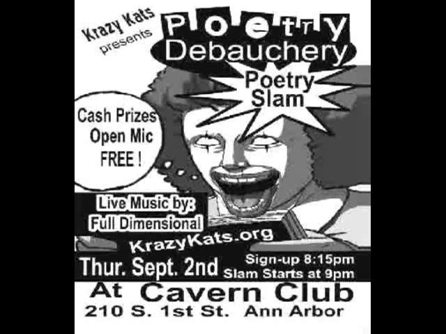 Ann Arbor Poetry Slam - Sept. 2nd