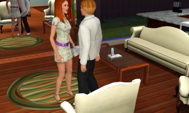 The Sims 3: My sims getting married :D